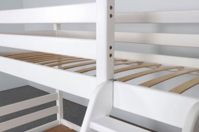 АДЕЛЬ Кровать двухъярусная с наклонной лестницей (белый) в Нефтекамске - neftekamsk.ok-mebel.com | фото 6