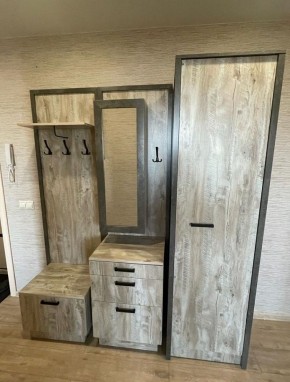 АМЕЛИ Прихожая (Дуб Юкон/Бетон темный) в Нефтекамске - neftekamsk.ok-mebel.com | фото 2