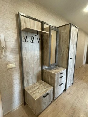 АМЕЛИ Прихожая (Дуб Юкон/Бетон темный) в Нефтекамске - neftekamsk.ok-mebel.com | фото 4