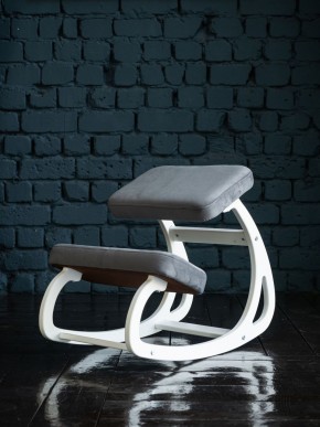 Балансирующий коленный стул Конёк Горбунёк (Белый) в Нефтекамске - neftekamsk.ok-mebel.com | фото 2