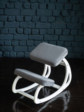 Балансирующий коленный стул Конёк Горбунёк (Белый) в Нефтекамске - neftekamsk.ok-mebel.com | фото 3
