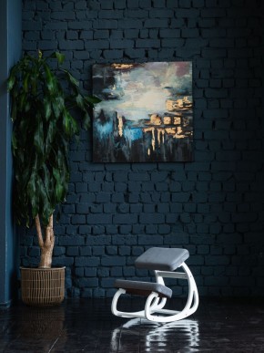 Балансирующий коленный стул Конёк Горбунёк (Белый) в Нефтекамске - neftekamsk.ok-mebel.com | фото 4