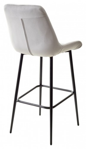 Барный стул ХОФМАН, цвет H-09 Светло-серый, велюр / черный каркас М-City в Нефтекамске - neftekamsk.ok-mebel.com | фото 6