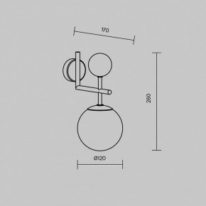 Бра Maytoni Museo MOD436WL-01BS в Нефтекамске - neftekamsk.ok-mebel.com | фото 4