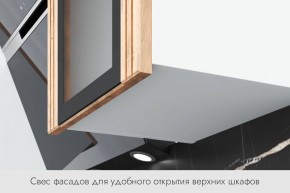 БЬЯНКА Кухонный гарнитур 1,6 белый/лиственница охотская/смоки софт в Нефтекамске - neftekamsk.ok-mebel.com | фото 4