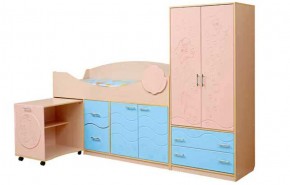 Набор мебели для детской Юниор -12.2 (700*1860) МДФ матовый в Нефтекамске - neftekamsk.ok-mebel.com | фото