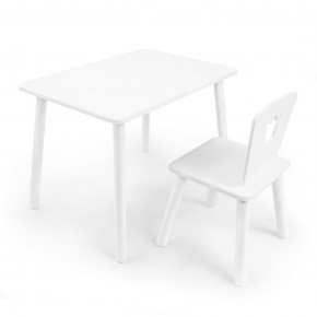 Детский комплект стол и стул «Корона» Rolti Baby (белый/белый, массив березы/мдф) в Нефтекамске - neftekamsk.ok-mebel.com | фото
