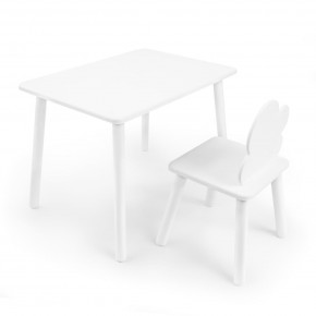 Детский комплект стол и стул «Облачко» Rolti Baby (белый/белый, массив березы/мдф) в Нефтекамске - neftekamsk.ok-mebel.com | фото