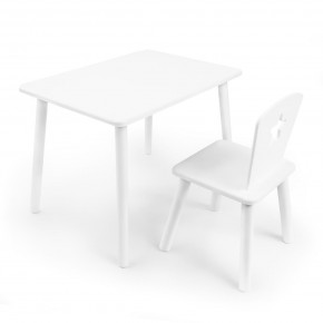 Детский комплект стол и стул «Звезда» Rolti Baby (белый/белый, массив березы/мдф) в Нефтекамске - neftekamsk.ok-mebel.com | фото