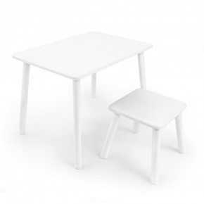 Детский комплект стол и табурет Rolti Baby (белая столешница/белое сиденье/белые ножки) в Нефтекамске - neftekamsk.ok-mebel.com | фото 1