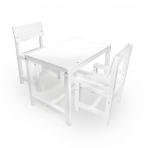 Детский растущий комплект стол и два стула  Я САМ "Лофт" (Белый, Белый) в Нефтекамске - neftekamsk.ok-mebel.com | фото