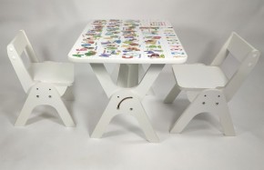 Детский растущий стол-парта и два стула Я САМ "Умка-Дуо" (Алфавит) в Нефтекамске - neftekamsk.ok-mebel.com | фото