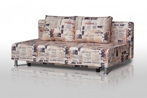 Диван-кровать Комфорт без подлокотников Принт "Gazeta" (2 подушки) в Нефтекамске - neftekamsk.ok-mebel.com | фото 1