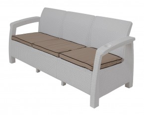 Диван Yalta Premium Sofa 3 Set (Ялта) белый (+подушки под спину) в Нефтекамске - neftekamsk.ok-mebel.com | фото