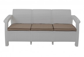 Диван Yalta Premium Sofa 3 Set (Ялта) белый (+подушки под спину) в Нефтекамске - neftekamsk.ok-mebel.com | фото 2