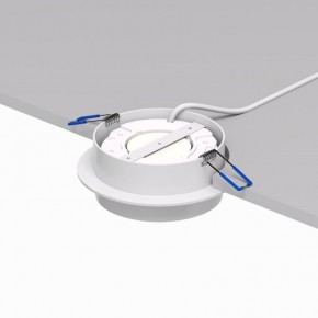 DK2090-WH Встраиваемый светильник FLAT, IP 20, до 15 Вт, GX53, LED, белый, алюминий в Нефтекамске - neftekamsk.ok-mebel.com | фото 3