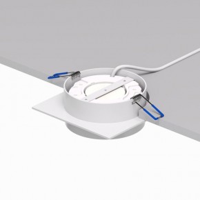 DK2091-WH Встраиваемый светильник FLAT, IP 20, до 15 Вт, GX53, LED, белый, алюминий в Нефтекамске - neftekamsk.ok-mebel.com | фото