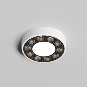 DK2440-WB Встраиваемый светильник DUAL 5+5 Вт, LED 4000K, IP 20, d90mm, белый/черный, алюминий/акрил в Нефтекамске - neftekamsk.ok-mebel.com | фото