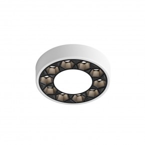 DK2440-WB Встраиваемый светильник DUAL 5+5 Вт, LED 4000K, IP 20, d90mm, белый/черный, алюминий/акрил в Нефтекамске - neftekamsk.ok-mebel.com | фото 4