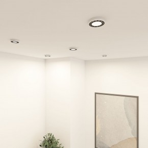 DK2441-WB Встраиваемый светильник DUAL 9+9 Вт, LED 4000K, IP 20, d120mm, белый/черный, алюминий/акрил в Нефтекамске - neftekamsk.ok-mebel.com | фото 6