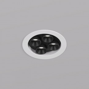 DK2510-WB Встраиваемый светильник SPACE со светодиодом d65 220V 8W 38° 4000К IP20 белый/черный алюминий в Нефтекамске - neftekamsk.ok-mebel.com | фото