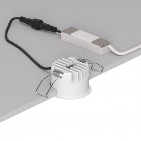 DK2510-WB Встраиваемый светильник SPACE со светодиодом d65 220V 8W 38° 4000К IP20 белый/черный алюминий в Нефтекамске - neftekamsk.ok-mebel.com | фото 3