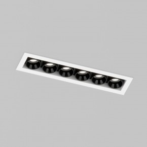 DK2514-WB Встраиваемый светильник SPACE со светодиодом L126mm 220V 10W 38° 4000К IP20 белый/черный алюминий в Нефтекамске - neftekamsk.ok-mebel.com | фото