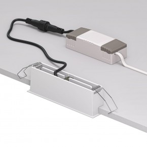 DK2514-WB Встраиваемый светильник SPACE со светодиодом L126mm 220V 10W 38° 4000К IP20 белый/черный алюминий в Нефтекамске - neftekamsk.ok-mebel.com | фото 3