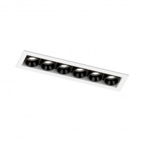 DK2514-WB Встраиваемый светильник SPACE со светодиодом L126mm 220V 10W 38° 4000К IP20 белый/черный алюминий в Нефтекамске - neftekamsk.ok-mebel.com | фото 5