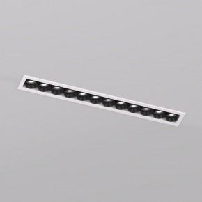 DK2515-WB Встраиваемый светильник SPACE со светодиодом L240mm 220V 20W 38° 4000К IP20 белый/черный алюминий в Нефтекамске - neftekamsk.ok-mebel.com | фото