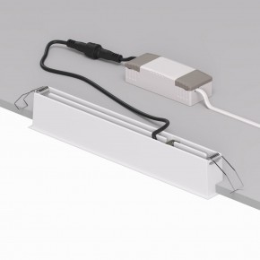 DK2515-WB Встраиваемый светильник SPACE со светодиодом L240mm 220V 20W 38° 4000К IP20 белый/черный алюминий в Нефтекамске - neftekamsk.ok-mebel.com | фото 3