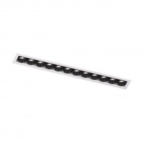 DK2515-WB Встраиваемый светильник SPACE со светодиодом L240mm 220V 20W 38° 4000К IP20 белый/черный алюминий в Нефтекамске - neftekamsk.ok-mebel.com | фото 4