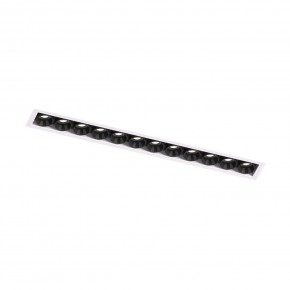 DK2532-WB Встраиваемый светильник SPACE со светодиодом под шпатлевку L240mm 220V 20W 38° 4000К IP20 белый/черный алюминий в Нефтекамске - neftekamsk.ok-mebel.com | фото 5