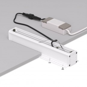 DK2532-WB Встраиваемый светильник SPACE со светодиодом под шпатлевку L240mm 220V 20W 38° 4000К IP20 белый/черный алюминий в Нефтекамске - neftekamsk.ok-mebel.com | фото 6