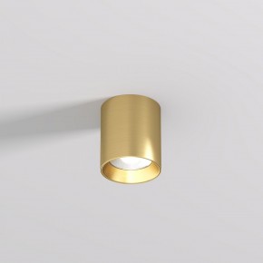 DK2610-SB Накладной светильник SHINE TUBE со светодиодом, D70*H80, IP20, 3000К, 10W, RA?90, сатинированная латунь, алюминий в Нефтекамске - neftekamsk.ok-mebel.com | фото