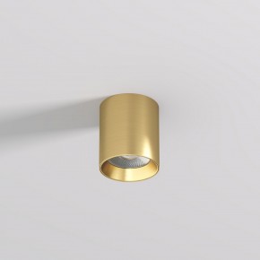 DK2610-SB Накладной светильник SHINE TUBE со светодиодом, D70*H80, IP20, 3000К, 10W, RA?90, сатинированная латунь, алюминий в Нефтекамске - neftekamsk.ok-mebel.com | фото 2