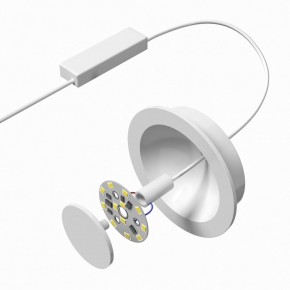 DK2700-WH Встраиваемый светильник, IP 20, 7 Вт, LED 3000, белый, алюминий в Нефтекамске - neftekamsk.ok-mebel.com | фото 4