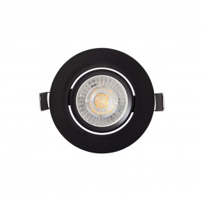 DK3020-BK Встраиваемый светильник, IP 20, 10 Вт, GU5.3, LED, черный, пластик в Нефтекамске - neftekamsk.ok-mebel.com | фото