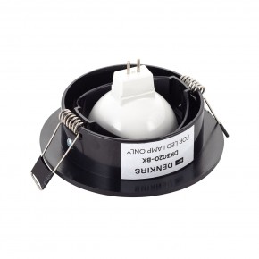 DK3020-BK Встраиваемый светильник, IP 20, 10 Вт, GU5.3, LED, черный, пластик в Нефтекамске - neftekamsk.ok-mebel.com | фото 3