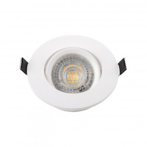 DK3020-WH Встраиваемый светильник, IP 20, 10 Вт, GU5.3, LED, белый, пластик в Нефтекамске - neftekamsk.ok-mebel.com | фото 2