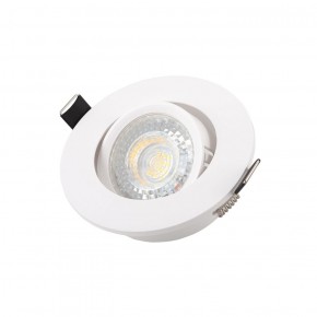 DK3020-WH Встраиваемый светильник, IP 20, 10 Вт, GU5.3, LED, белый, пластик в Нефтекамске - neftekamsk.ok-mebel.com | фото 3