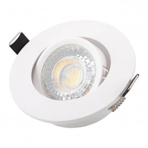 DK3020-WH Встраиваемый светильник, IP 20, 10 Вт, GU5.3, LED, белый, пластик в Нефтекамске - neftekamsk.ok-mebel.com | фото 2
