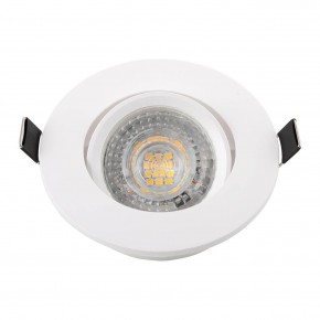 DK3020-WH Встраиваемый светильник, IP 20, 10 Вт, GU5.3, LED, белый, пластик в Нефтекамске - neftekamsk.ok-mebel.com | фото 4