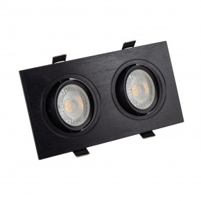 DK3022-BK Встраиваемый светильник, IP 20, 10 Вт, GU5.3, LED, черный, пластик в Нефтекамске - neftekamsk.ok-mebel.com | фото