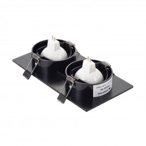 DK3022-BK Встраиваемый светильник, IP 20, 10 Вт, GU5.3, LED, черный, пластик в Нефтекамске - neftekamsk.ok-mebel.com | фото 3