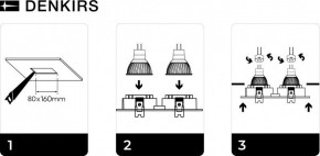 DK3022-WH Встраиваемый светильник, IP 20, 10 Вт, GU5.3, LED, белый, пластик в Нефтекамске - neftekamsk.ok-mebel.com | фото 6