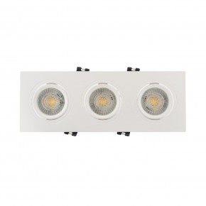 DK3023-WH Встраиваемый светильник, IP 20, 10 Вт, GU5.3, LED, белый, пластик в Нефтекамске - neftekamsk.ok-mebel.com | фото