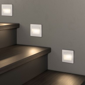 DK3050-WH Светильник встраиваемый в стену, IP 20, LED 3000, 1 Вт, белый, пластик в Нефтекамске - neftekamsk.ok-mebel.com | фото 6