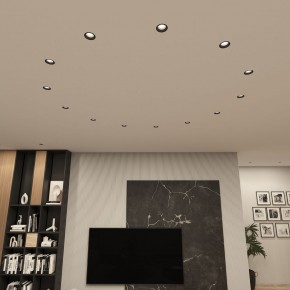 DK3055-BK Встраиваемый светильник, IP 20, 10 Вт, GU5.3, LED, черный, пластик в Нефтекамске - neftekamsk.ok-mebel.com | фото 3