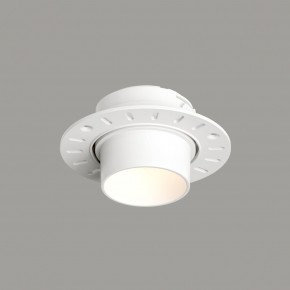 DK3056-WH Встраиваемый светильник под шпатлевку, IP20, до 15 Вт, LED, GU5,3, белый, пластик в Нефтекамске - neftekamsk.ok-mebel.com | фото 1